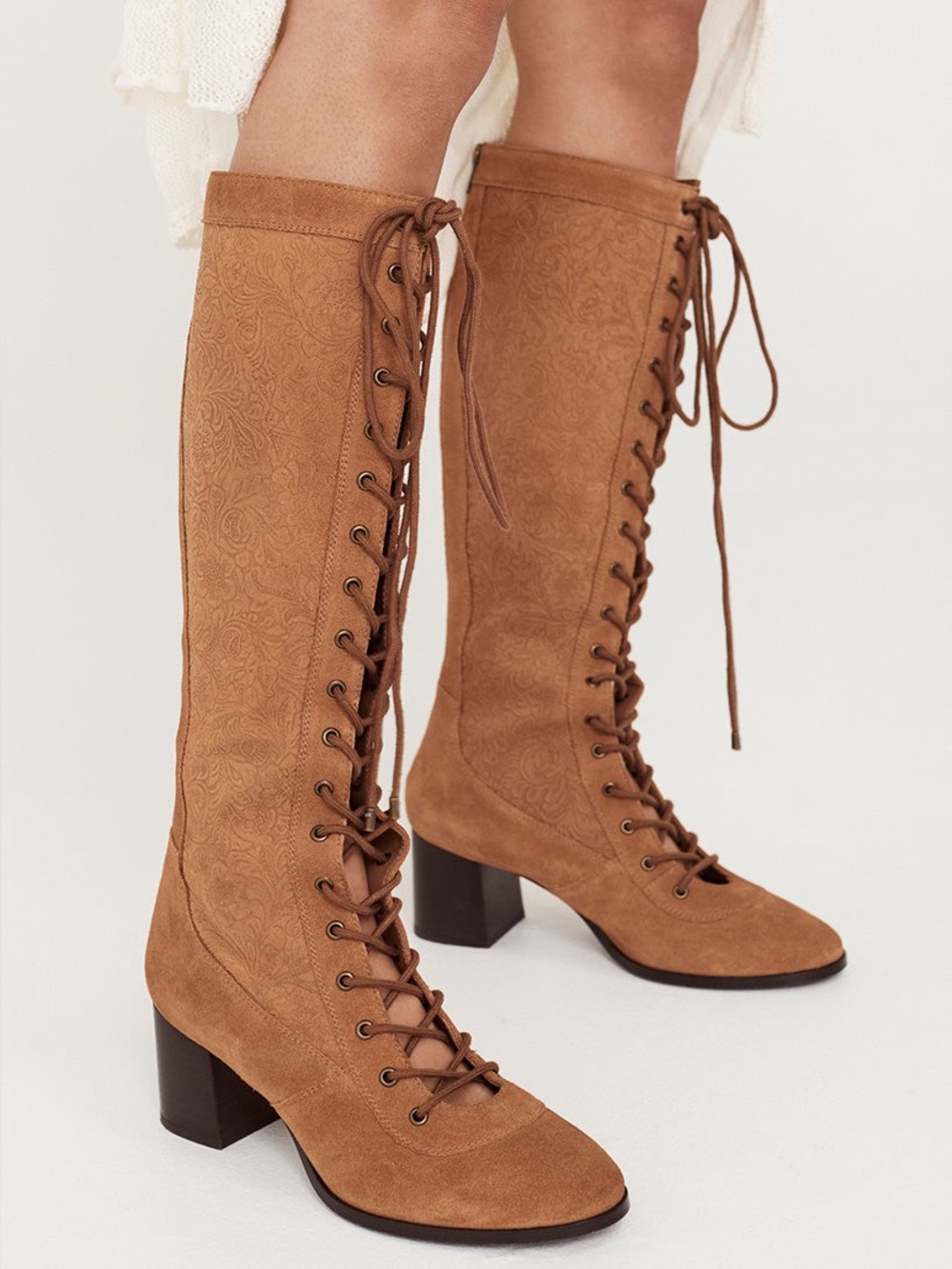 SPELL CLAIR DE LUNE LACE UP BOOTS (39)